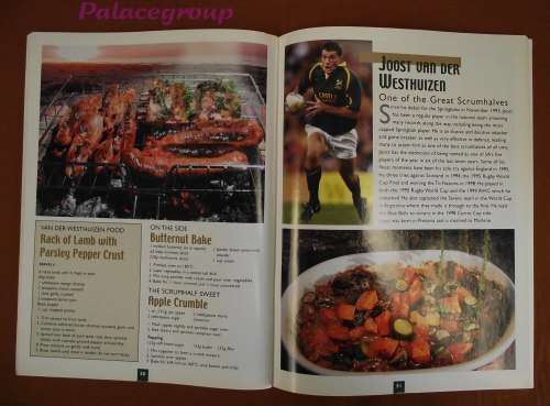 The Outdoor Cook Book Of Our Springbok Rugby Players 2001, Full Colour, 70 Rec, Paper Back, 64pg, A4
