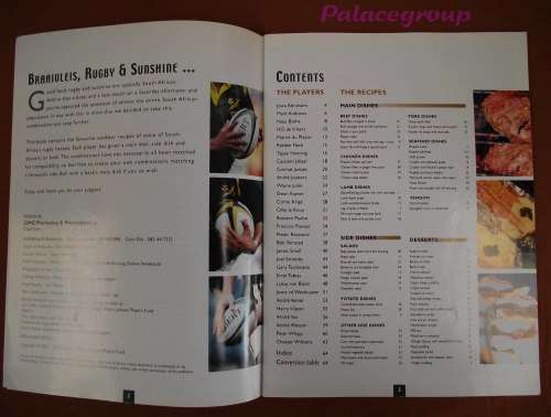 The Outdoor Cook Book Of Our Springbok Rugby Players 2001, Full Colour, 70 Rec, Paper Back, 64pg, A4