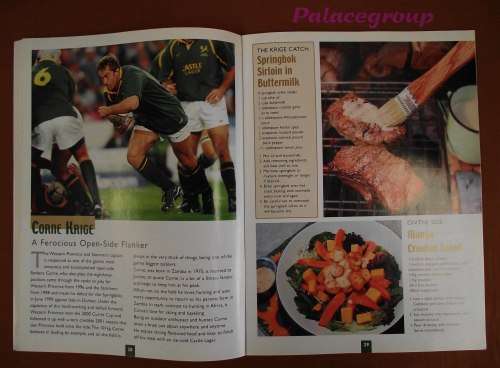 The Outdoor Cook Book Of Our Springbok Rugby Players 2001, Full Colour, 70 Rec, Paper Back, 64pg, A4