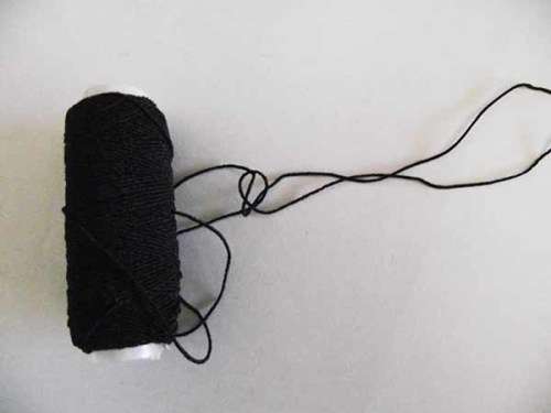 Stringing Material, Elastic, Black, Shirring Elastic, 1pc / 1 Meter