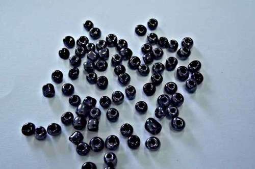 Beading Supplies, Seedbeads, Hematite, 13gr, 6/0