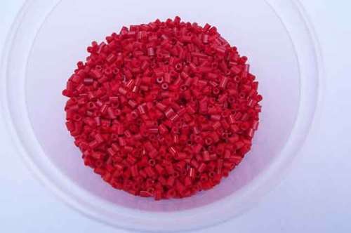 Glass Beads, Seedbeads, Short Bugle, Red, 11gr