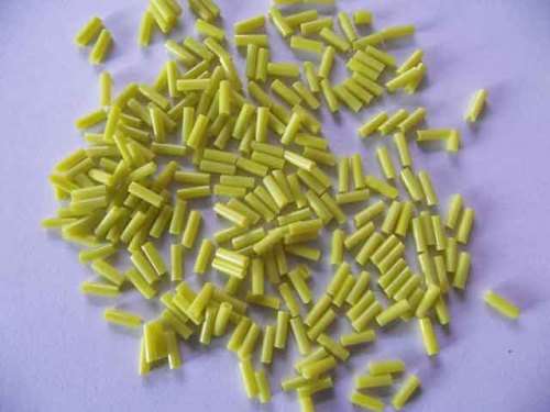 Glass Beads, Seedbeads, Bugle, Yellow, 11gr,