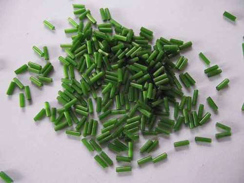 Glass Beads, Seedbeads, Bugle, Green, 11gr,