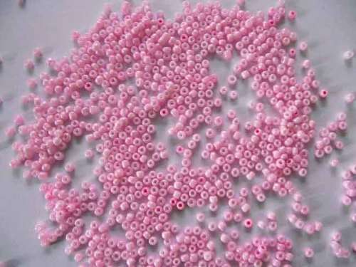 Glass Beads, Seedbeads, Pink, 13gr, 11/0