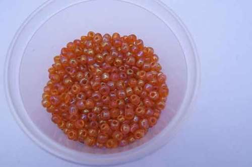 Glass Beads, Seedbeads, Orange, 13gr, 6/0