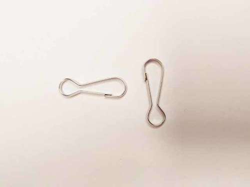 Findings, Belt Clip, Nickel, 32mm, 2pc