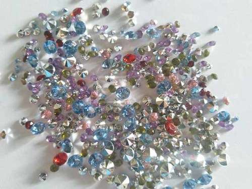 Rhinestones, Pointed, Mixed Sizes And Colours, ±100pc
