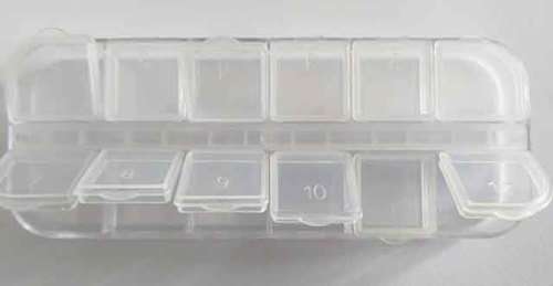 Storage And Display, Acrylic Container With 12 Divisions, 125mm x 50mm, 1pc