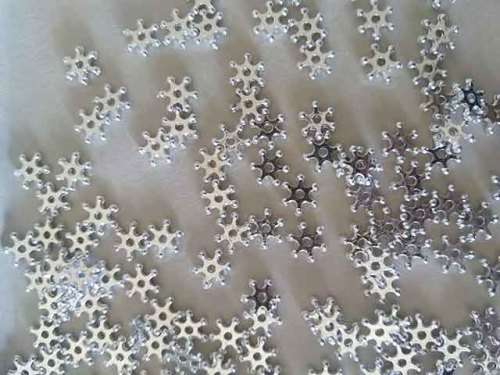 Findings Spacers Daisy Silver Acrylic 12mm ±20pc