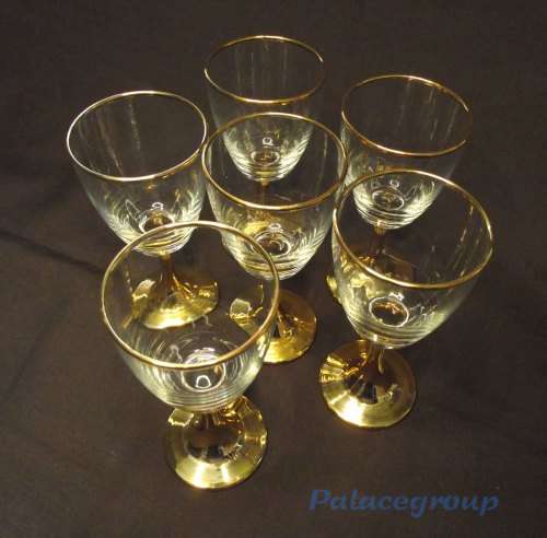 6 x Vintage Sherry / Port Wine Glasses In Original Box, Glasses In Excellent Cond.See Photos Below