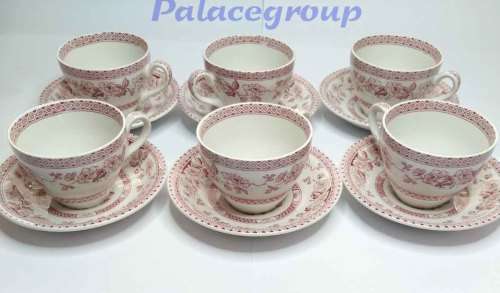 Vintage Tea Set, 6 Cups And Saucers, Royal Staffordshire, Windsor, W.R. Midwinter LTD, See Photos