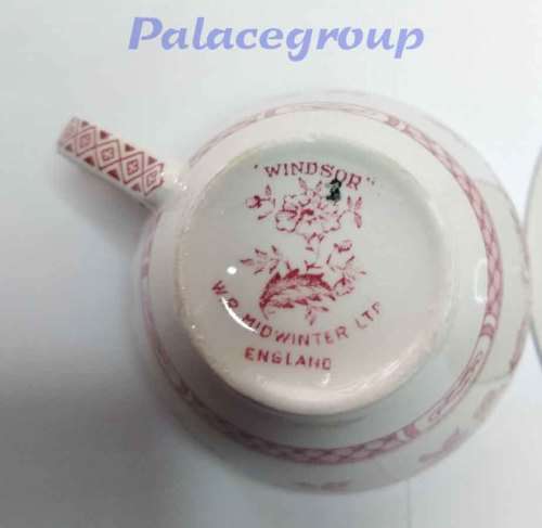 Vintage Tea Set, 6 Cups And Saucers, Royal Staffordshire, Windsor, W.R. Midwinter LTD, See Photos