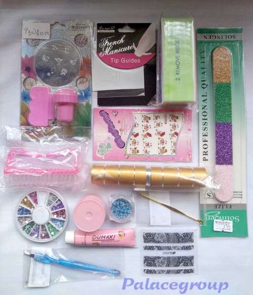 Nail Art Kit, Stamp Pad, Nail Art Wheel, Rhinestones, 2 Nail Art Stickers, Miracle Shiner...........