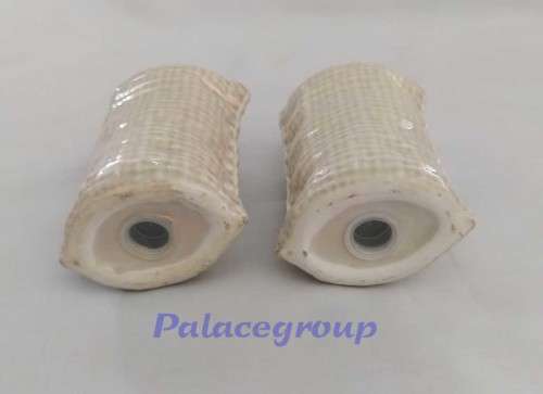 Salt And Pepper Shakers, Ceramic, Corn Bag Design, 90mm x 60mm, See Photo`s