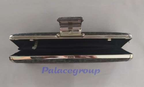 Silver Grey Small Clutch Evening Bag With Inner Zipped Pouch, Size 255mm x 80mm, See Photos....