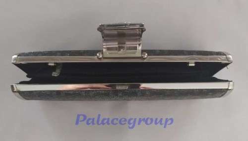 Silver Grey Small Clutch Evening Bag With Inner Zipped Pouch, Size 255mm x 80mm, See Photos....