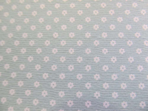 Scapbook Printed Paper, Printed 15cm x 15cm, Flower Design, Light Turquoise And White, 1pc