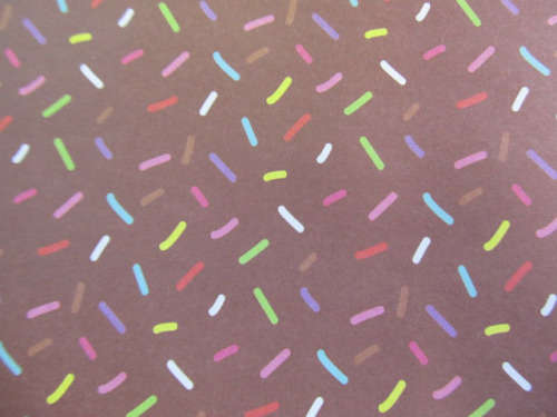 Scapbook Printed Paper, Printed 20cm x 20cm, Brown With Mixed Colours, 1pc