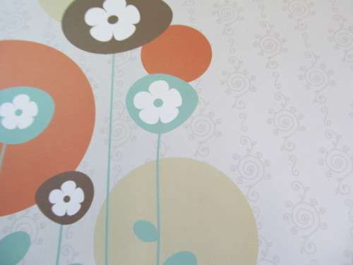 Scapbook Printed Paper, Printed 30cm x 30cm, Flower Design, Shades Of Autumn, 1pc