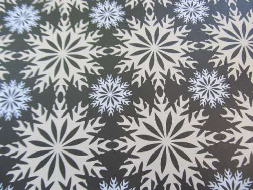 Scapbook Printed Paper, Printed 30cm x 30cm, Black With White And Yellow, 1pc