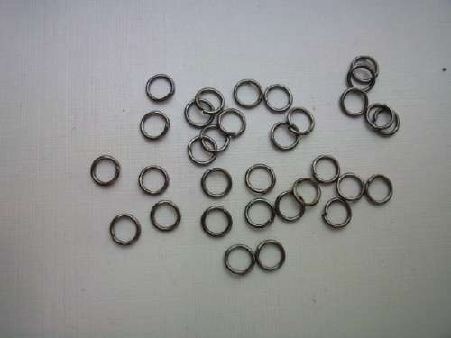 Findings, Jump Ring, Nickel, Black, 5mm, ±150pc