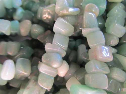Semi-Precious Beads, Chips, Aventurine, Large Size Chips, ±40cm, 1 x String