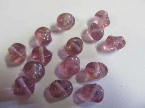 Glass Beads, Indian Beads, Uneven, Grape, 10mm, Size and Shape May Vary, ±14pc