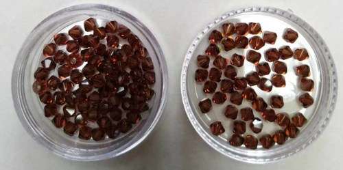 Swarovski Crystal Bicone, Dark Brown, 3mm, 1pc