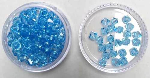 Swarovski Crystal Bicone, Blue, 5mm, 1pc