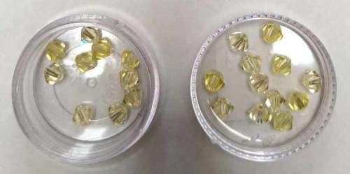 Swarovski Crystal Bicone, Yellow, 6mm, 1pc