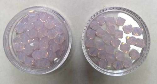 Swarovski Crystal Bicone, Rose Pink, 6mm, 1pc