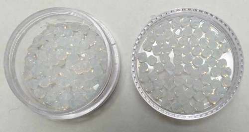 Swarovski Crystal Bicone, White Opal, 4mm, 1pc
