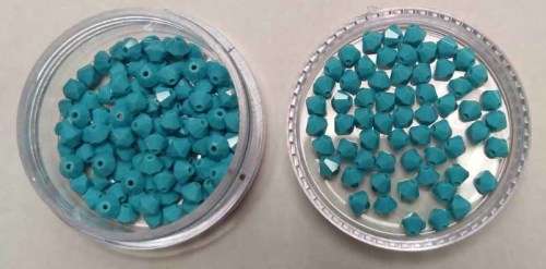 Swarovski Crystal Bicone, Turquoise, 4mm, 1pc