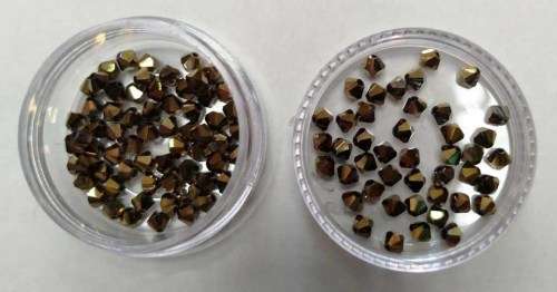 Swarovski Crystal Bicone, Gold Colour, 4mm, 1pc