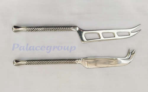 Twin Set Cheese Knives, Solid Stainless Steel, Lenght ±21,5cm Weight 120g, See Photo`s For More Info