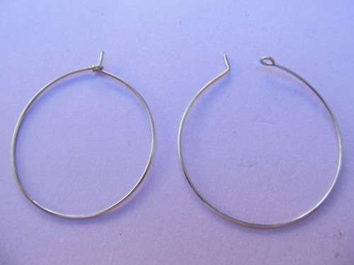 Earring, Earring Nickel, Loop, 4pc, 35mm