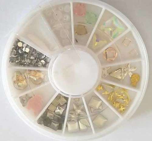 Nail Art, 3D Nail Art, In Round Container, 1pc