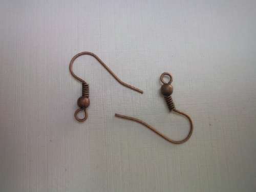 Findings, Earrings, Shepherds Hook, Copper, ±50pc