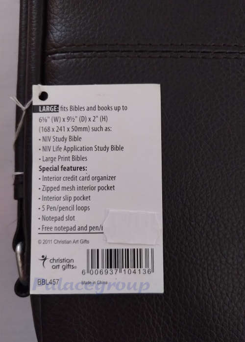 Bible / Book Case, Large, 168 x 241 x 50mm, Black, See Photos and Listing, 1pc