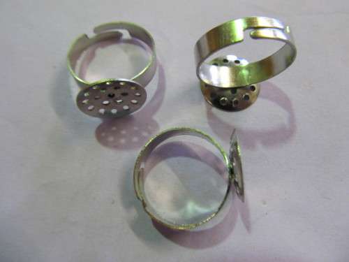 Ring Base, Adjustable, Nickel, 1pc