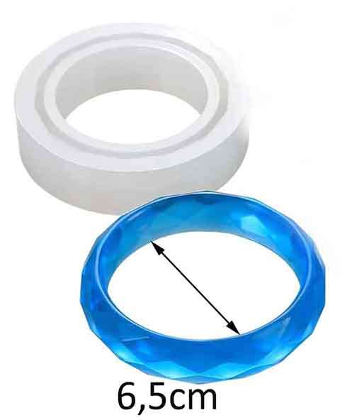 Silicon Moulds, Large Bangle Mould, 6,5cm Diameter, 1pc