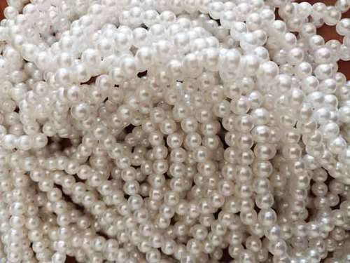 Acrylic Beads, Acrylic Pearl, Round, 8mm, ±50pc