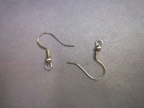 Findings, Earrings, Shepherds Hook, Nickel, ±20pc