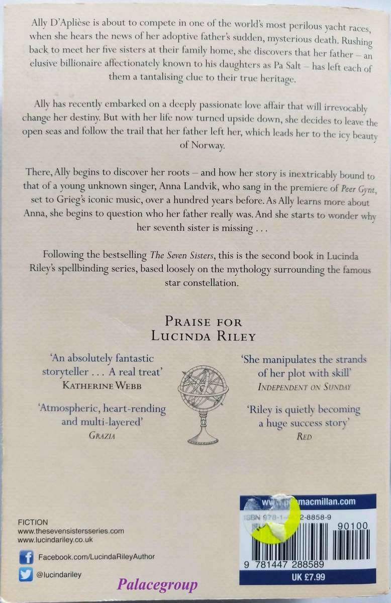 The Storm Sister, Lucinda Riley, Sunday Times Top Ten Bestselling Author, Paperback, 700 Pg, A5