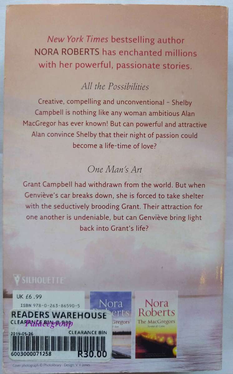 3 x Book Pack By Nora Roberts, New York Best Selling Author, A5, Paperback