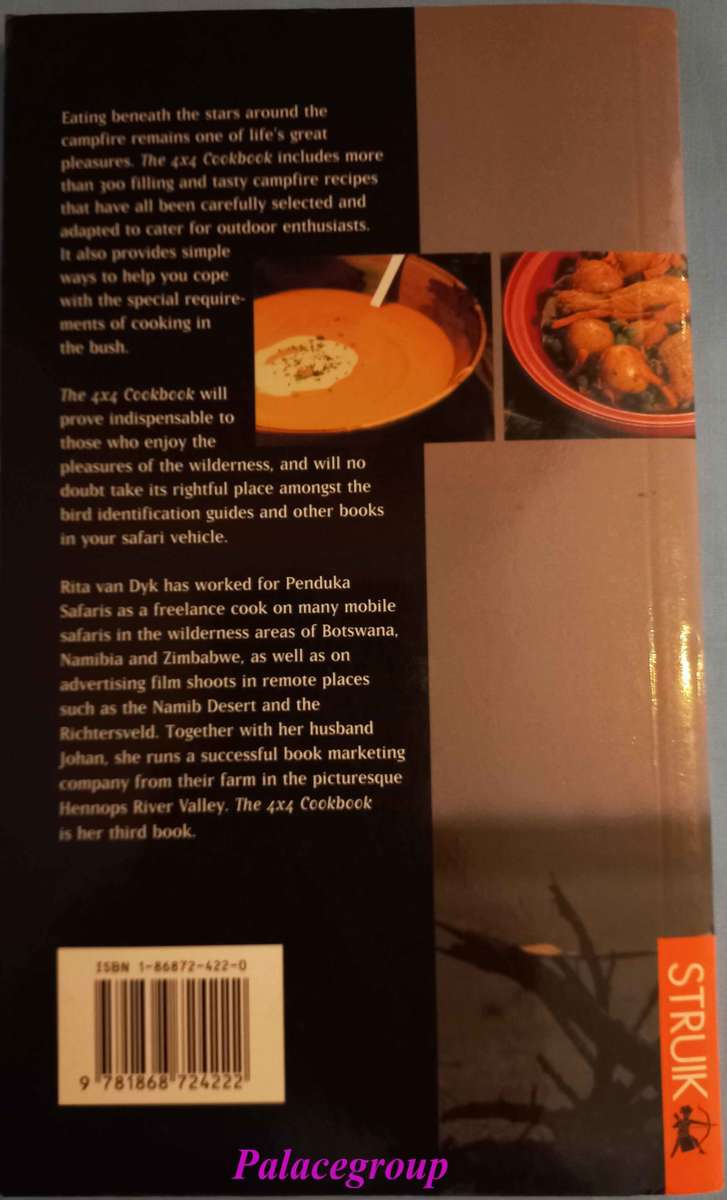 The 4 x 4 Cookbook, Rita Van Dyk, 300 Recipes,  144 Pg, Paperback
