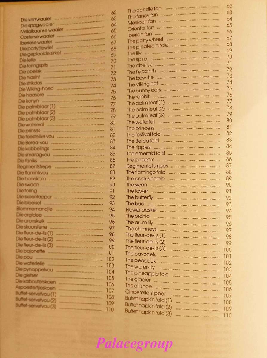 Servetvoukuns / Napkin Folding, Eric Bolsmann, Kleurfoto`s,  110 bl, +A4, H/B