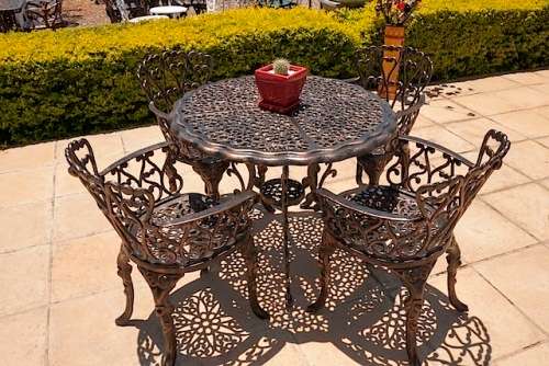 Cast Aluminium 4 Seater Bonzai/Fern Patio Set