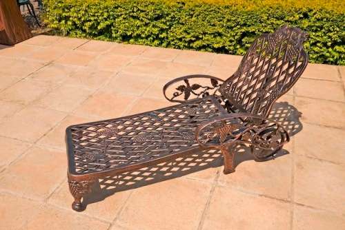 Cast Aluminium King Grape Pool Lounger